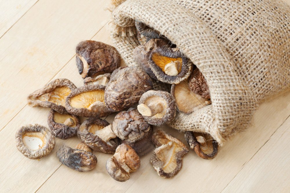 shiitakes séchés