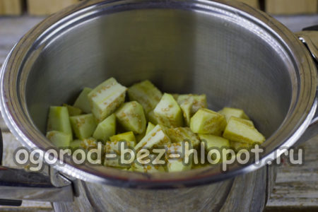 couper les aubergines