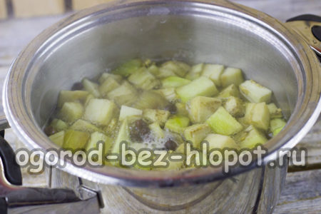 faire bouillir les aubergines