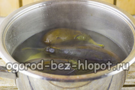 faire bouillir les aubergines