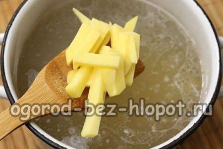 mettre les pommes de terre