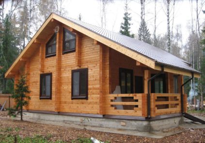 Haus aus profiliertem Holz