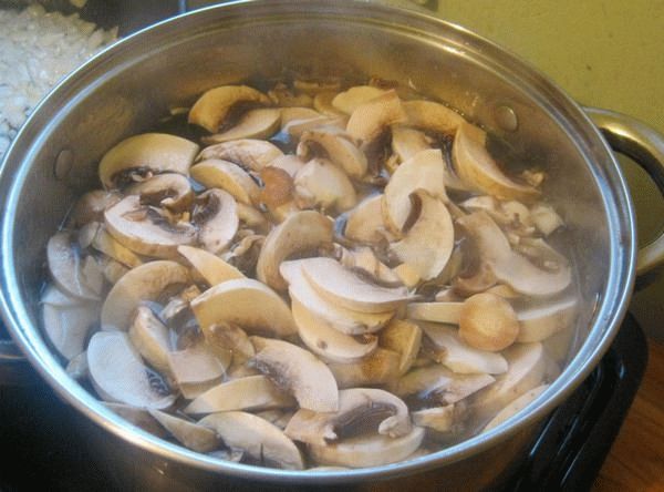 champignons de cuisson