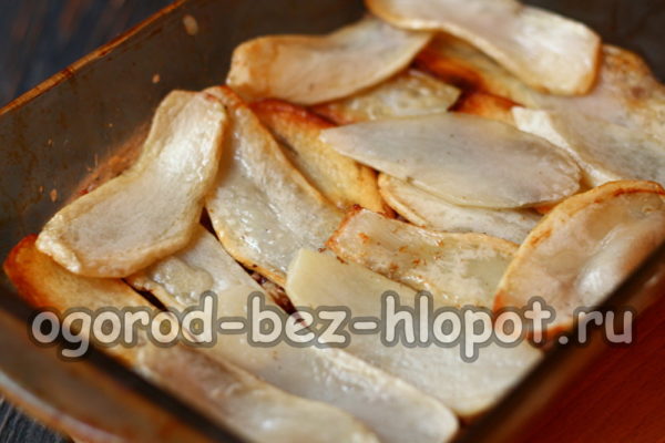 μια στρώση πατάτες
