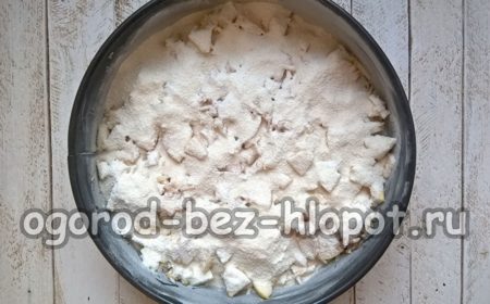Schicht aus trockenem Gemisch