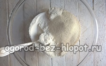 Grieß hinzufügen