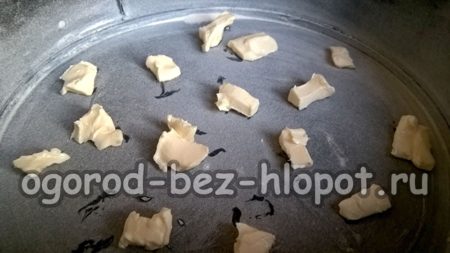 Butterstücke auslegen