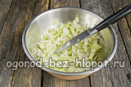Den Kohl zerkleinern