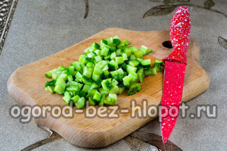 couper les concombres