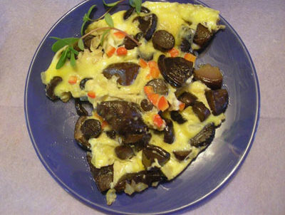 Omelett mit Ferkeln
