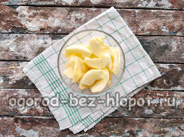 couper les pommes