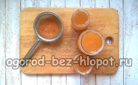 Den Saft in Gläser füllen.