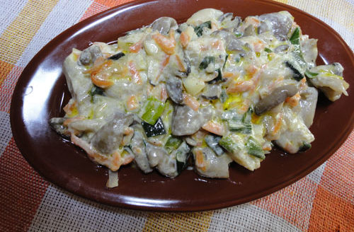 Ferkel mit Sauerrahm