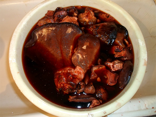 Préparation de la marinade