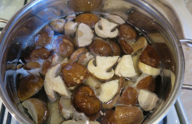 champignons de cuisson
