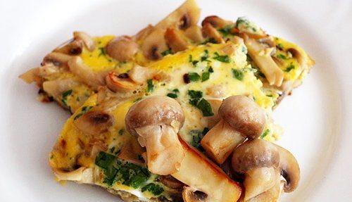 Omelette aux champignons