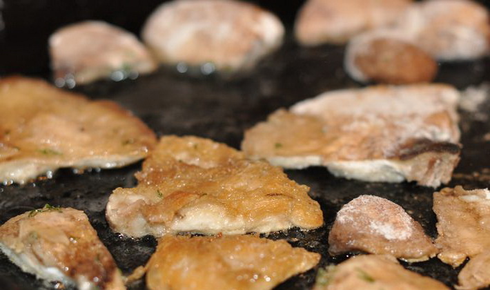 Champignons en pâte