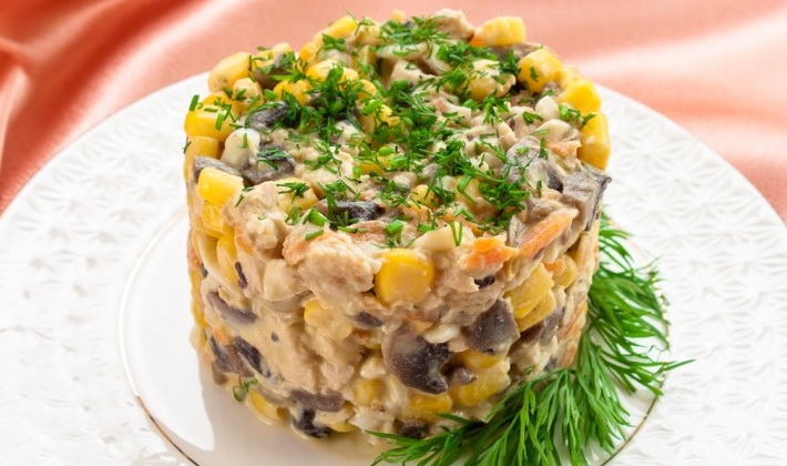 Salade aux champignons
