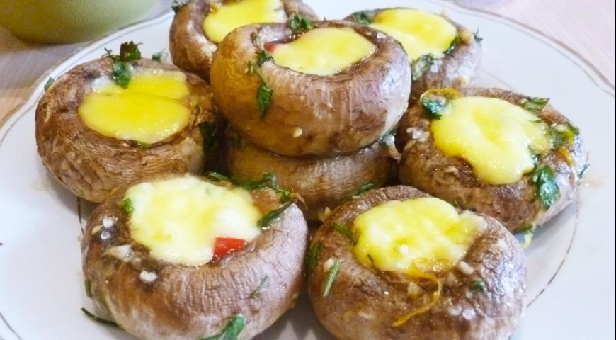 Champignons cuits au four