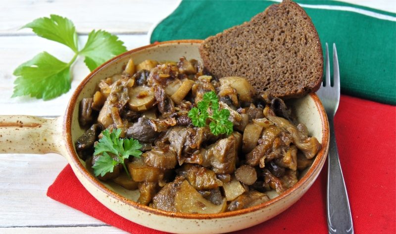 Funghi di bosco fritti