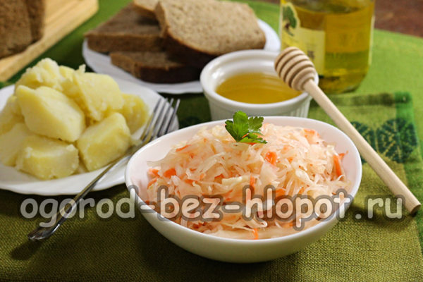 Sauerkraut mit Honig ist fertig