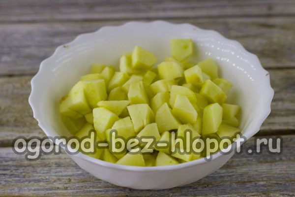 Äpfel schneiden