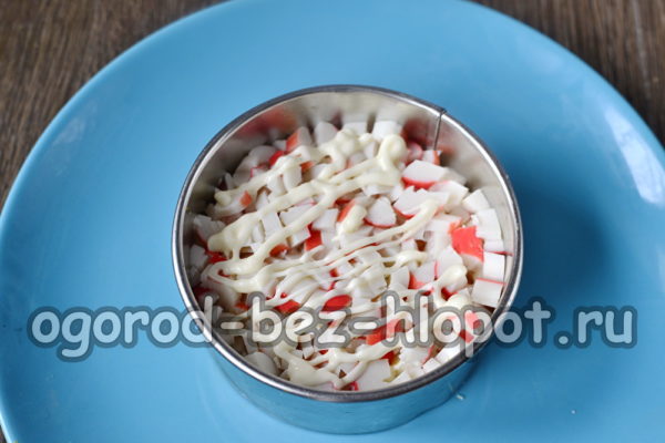 слой от рачешки пръчици