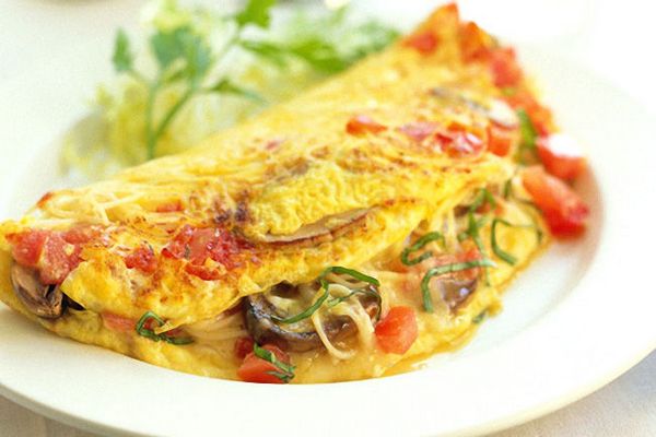 Omelette aux tomates et au mokruha