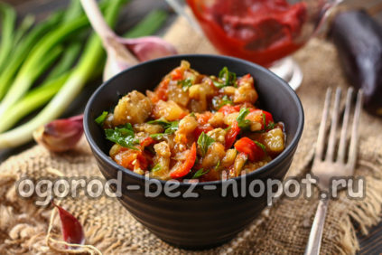 insalata tiepida di melanzane al forno