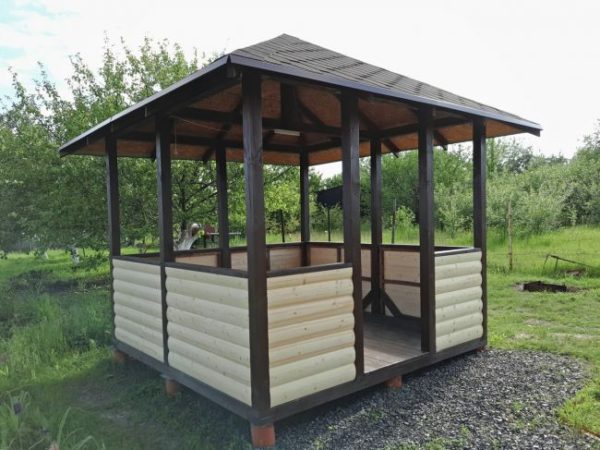 gazebo in legno