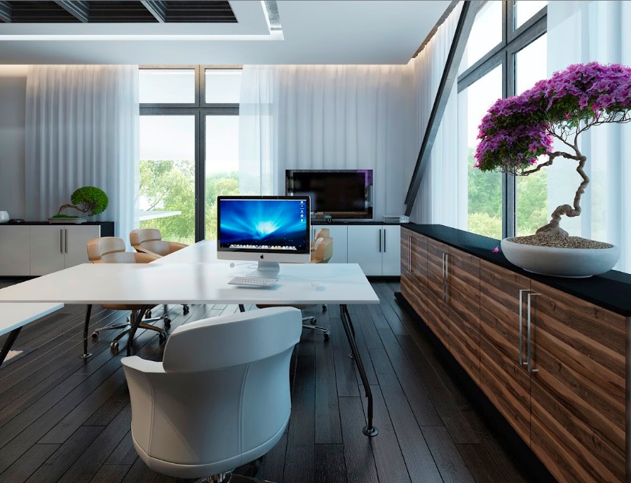 Des fleurs pour le bureau