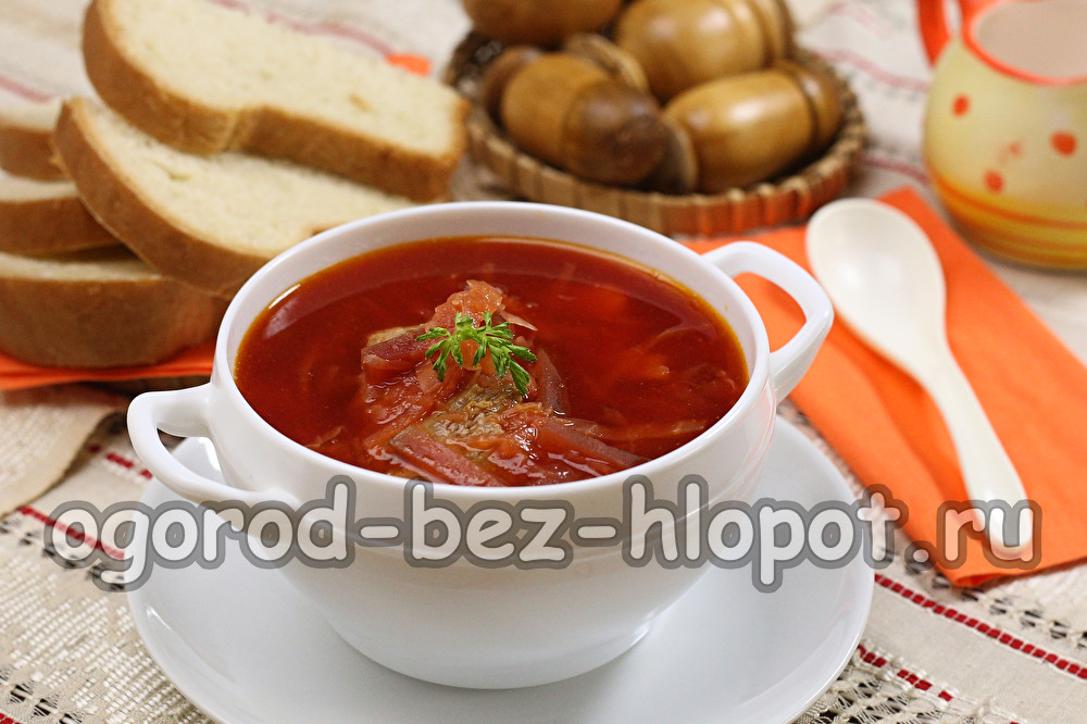 Rezept für Rindfleisch-Borschtsch