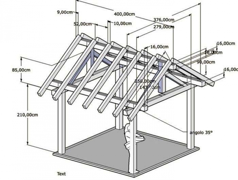 disegno di un gazebo