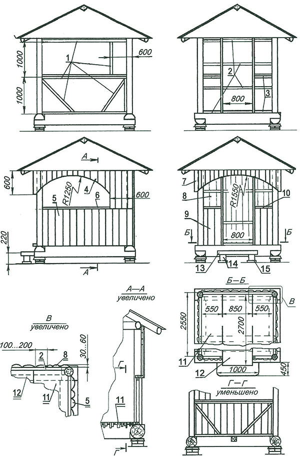 disegno di un gazebo