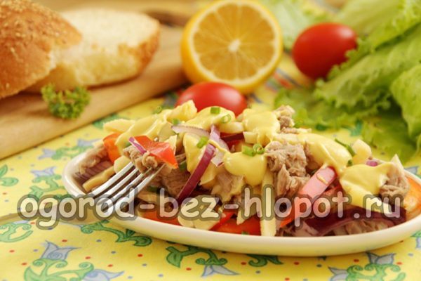 La salade de Prague est prête.