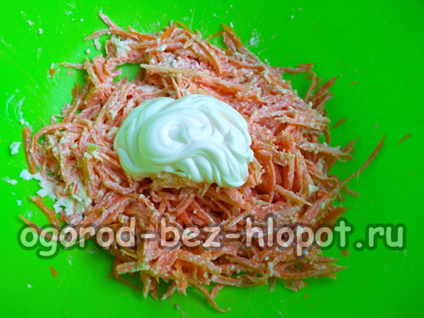 mit Mayonnaise würzen
