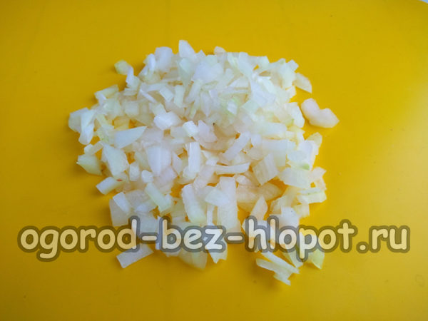 Zwiebel hacken