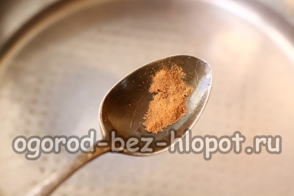 gemahlenen Zimt hinzufügen