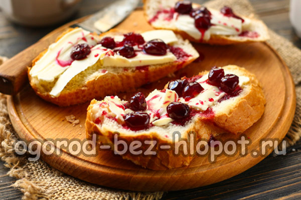 confiture de cerises en cinq minutes