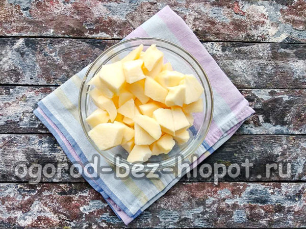 Äpfel schneiden