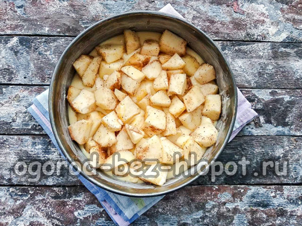 Die Äpfel auslegen