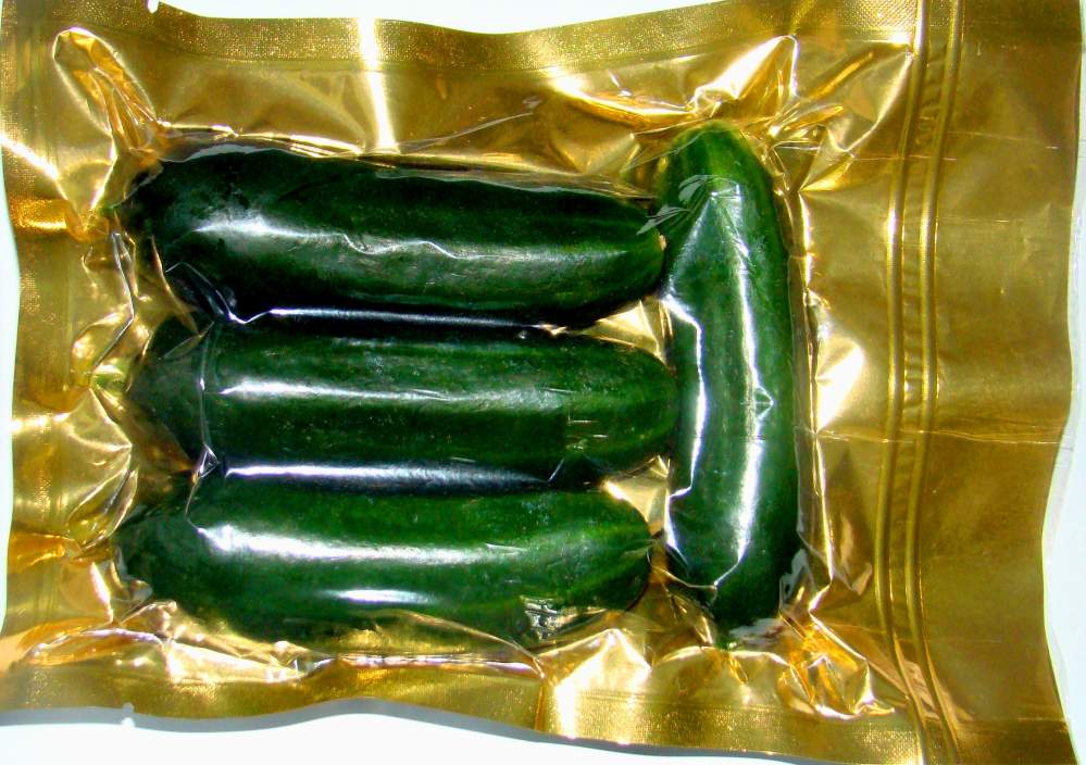 concombres emballés sous vide