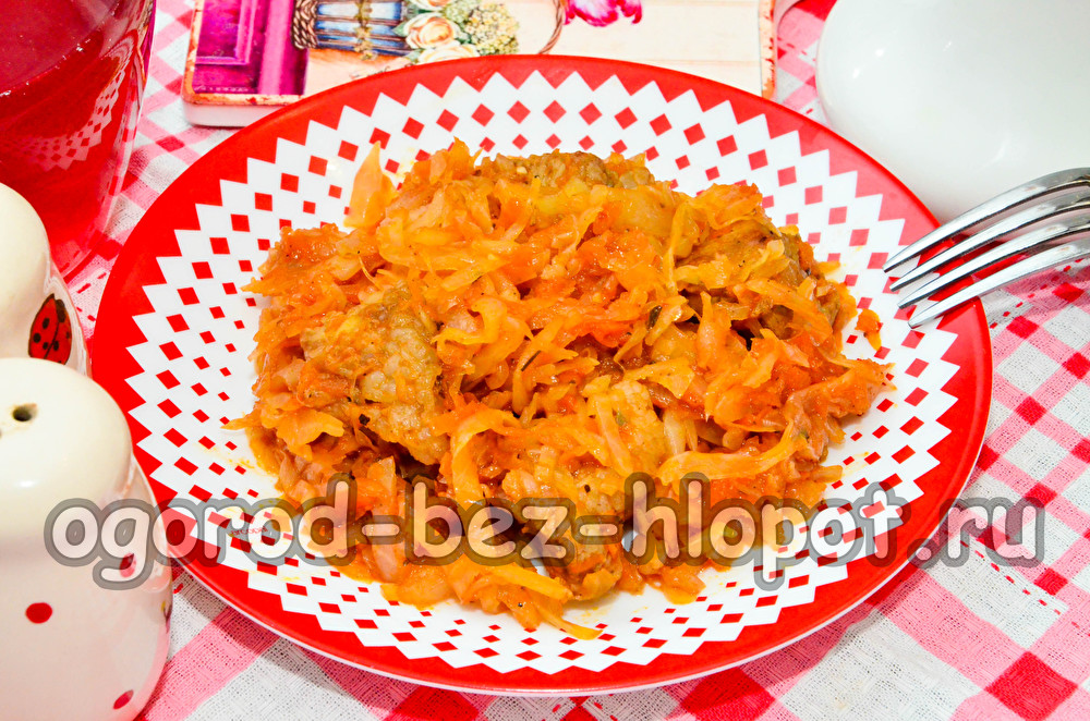 cavolo stufato con maiale