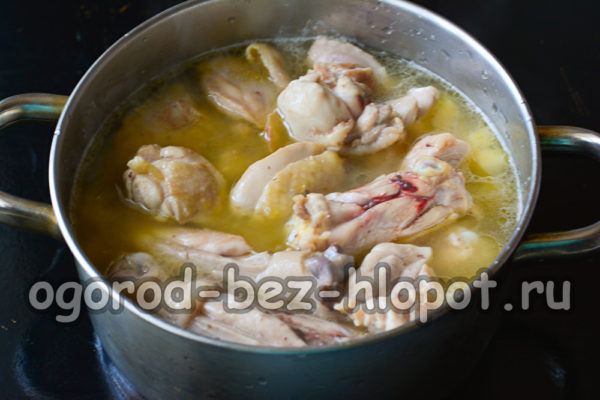 Déposez la viande par-dessus.