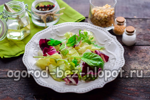 Déposez les feuilles de laitue sur une assiette.