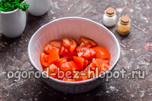 Pica los tomates