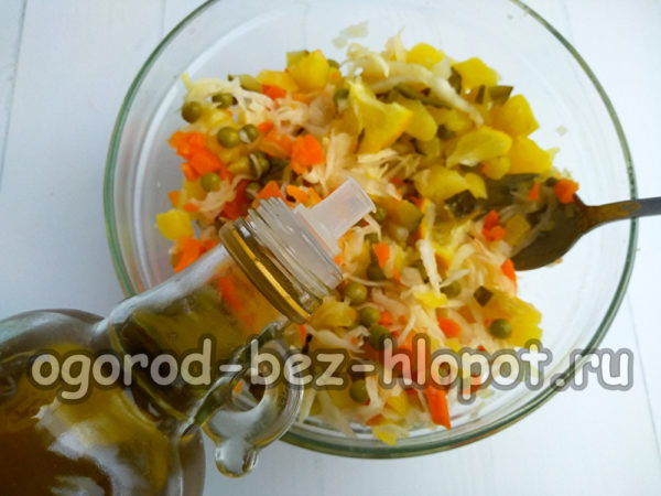mit Pflanzenöl würzen