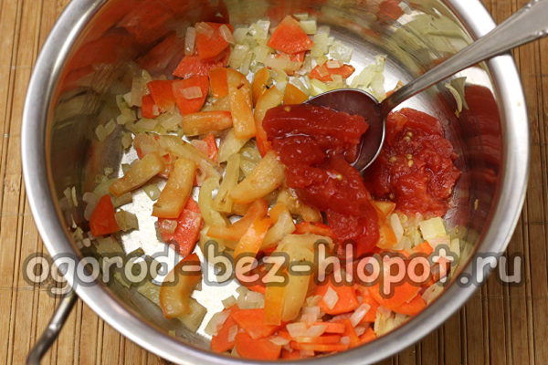 biber ve domates ekleyin