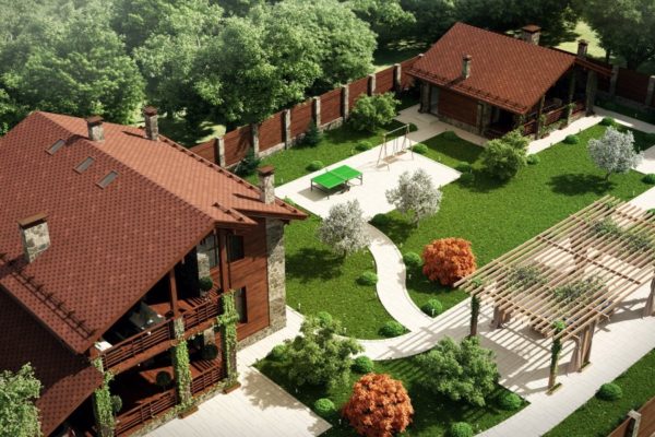 diseño de una parcela de 12 acres