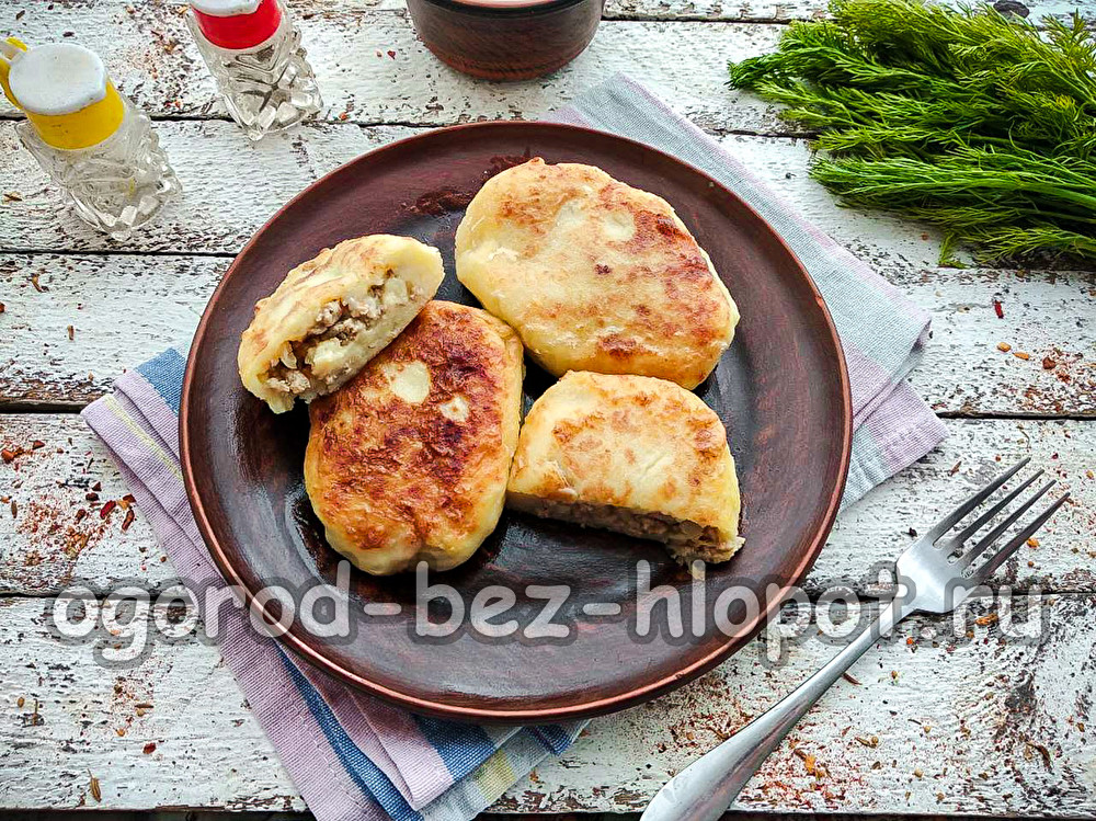 pommes de terre zrazy avec viande hachée